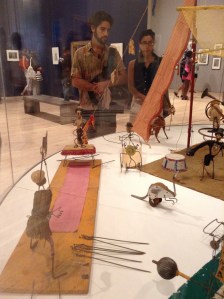 Alexander Calder's circus on show at Whitney Gallery NYC 2015.